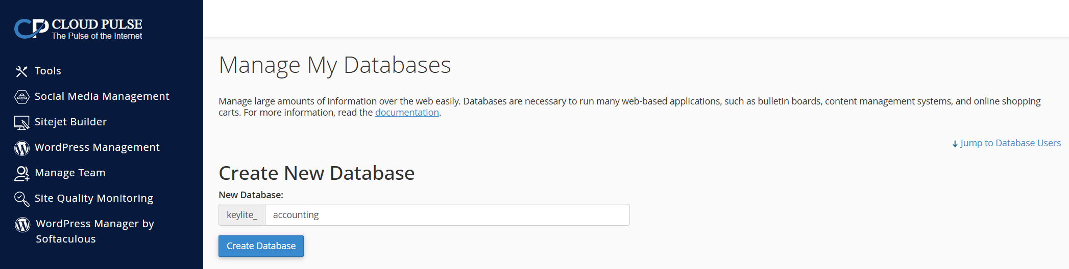 Database Creation